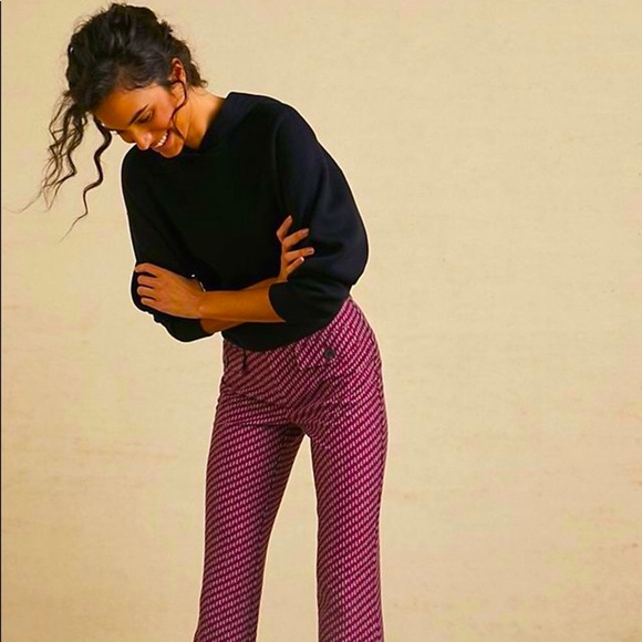 SALE!💐NWT Anthropologie Essential Slim Flare Pant - Picture 4 of 13